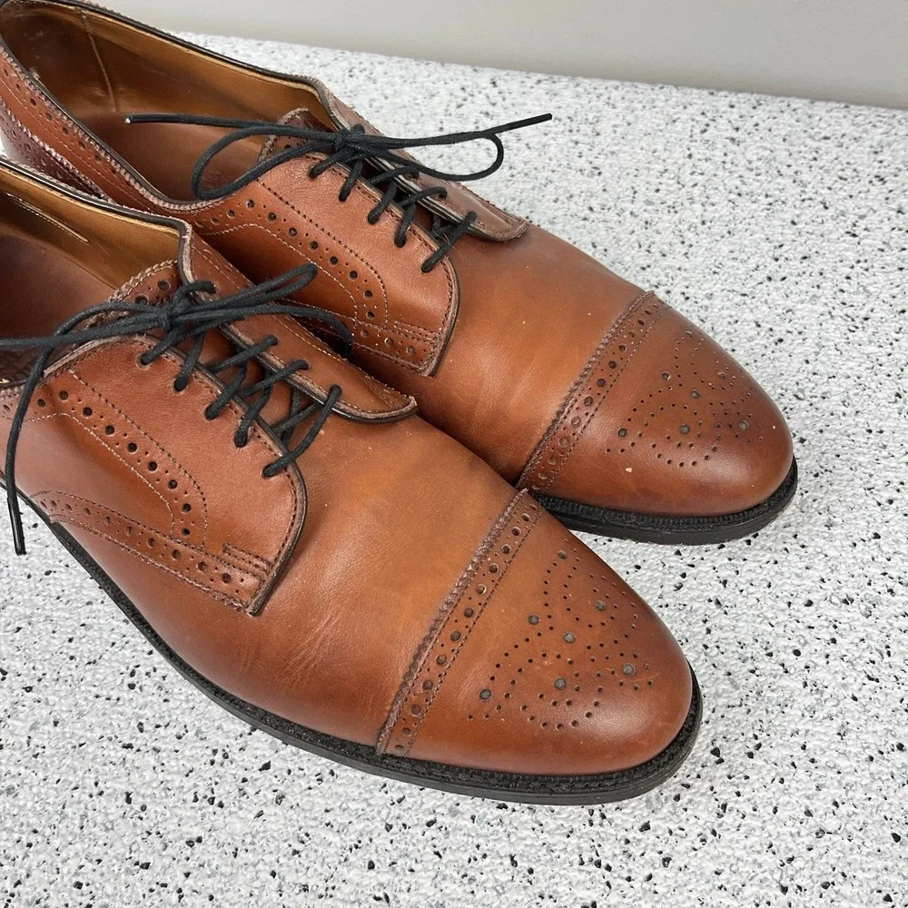 Allen Edmonds Sanford Dress Shoes‎ Mens 11 AA Leather Oxford Cap Toe